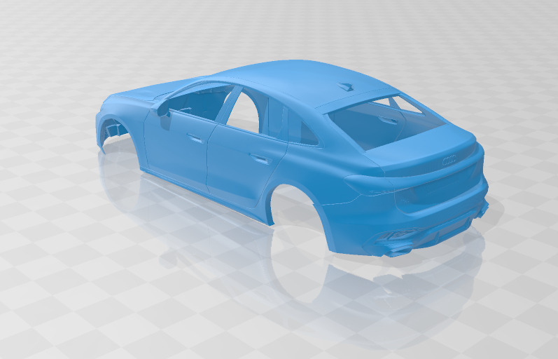 Audi A5 2025 - Body Car STL Model 3D print model_3