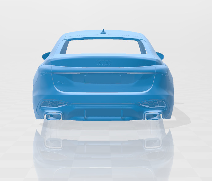 Audi A5 2025 - Body Car STL Model 3D print model_4