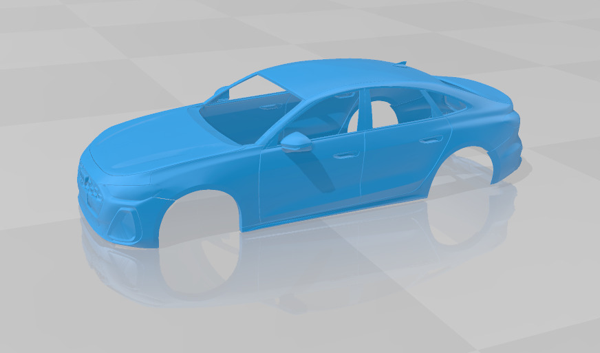 Audi A5 2025 - Body Car STL Model 3D print model_1