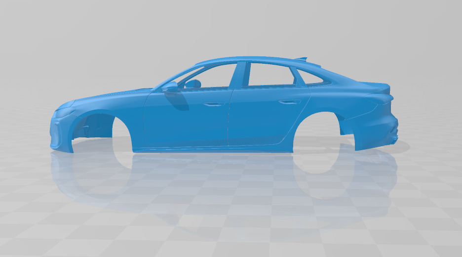 Audi A5 2025 - Body Car STL Model 3D print model_2