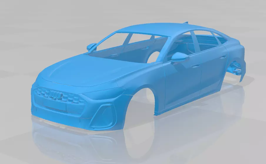 Audi A5 2025 - Body Car STL Model 3D print model_0