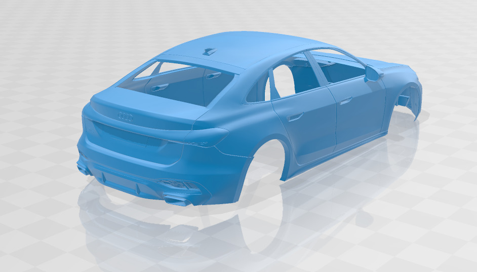 Audi A5 2025 - Body Car STL Model 3D print model_5