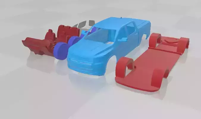 RAM 1500 REV 2025 - Separate Parts STL Model