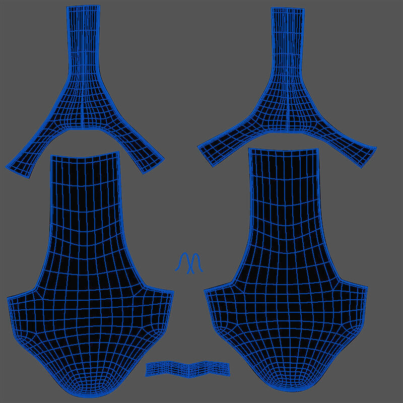 FEMALE black BOOTS 3D model_7