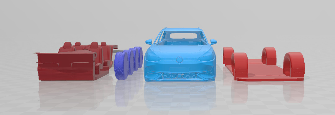 Volkswagen ID 7 GTX Tourer - Separate Parts STL 3D print model_8