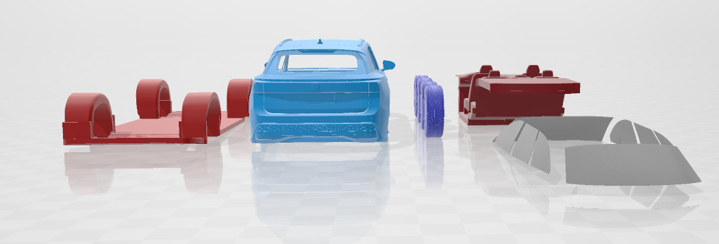 Volkswagen ID 7 GTX Tourer - Separate Parts STL 3D print model_4