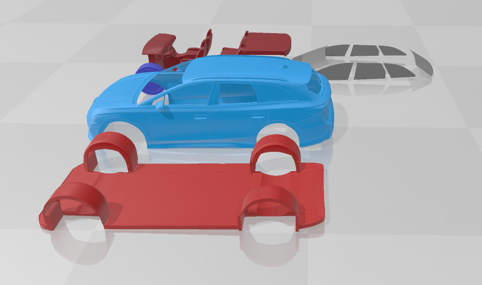 Volkswagen ID 7 GTX Tourer - Separate Parts STL 3D print model_2