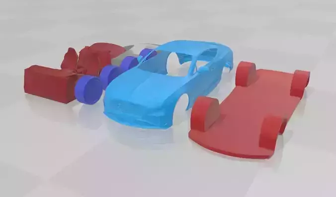 Bentley Continental GT Speed 2025 - Separate Parts STL Model