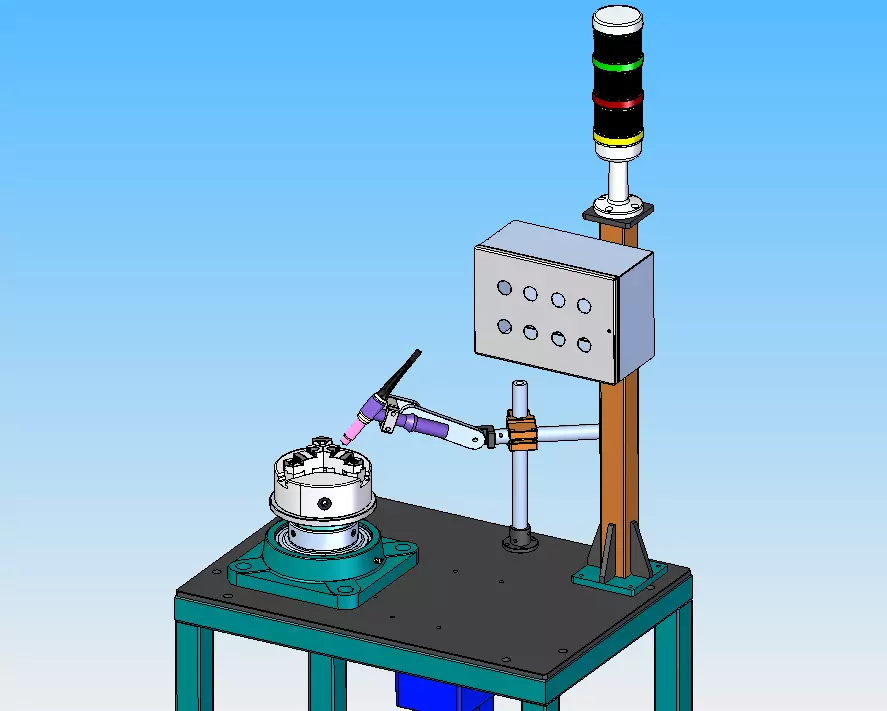 Rotary Welding Machine 3D model_0