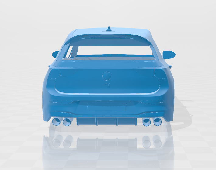 Volkswagen Golf R 2025 - Body Car STL Model 3D print model_4