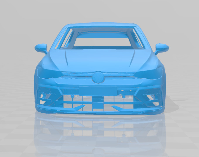 Volkswagen Golf R 2025 - Body Car STL Model 3D print model_8
