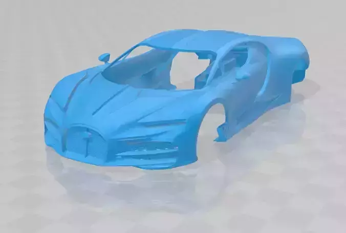 Bugatti Tourbillon - Body Car STL Model