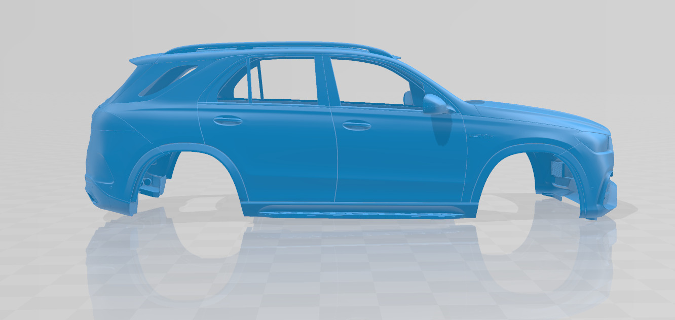 Mercedes Benz GLE63S AMG 2024 - Body Car STL Model 3D print model_6