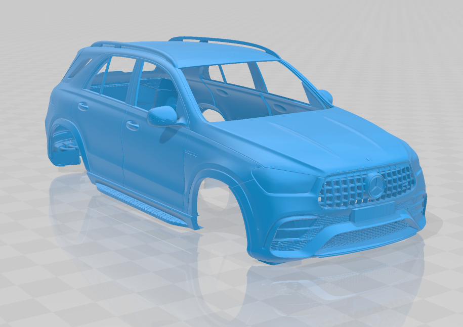 Mercedes Benz GLE63S AMG 2024 - Body Car STL Model 3D print model_7