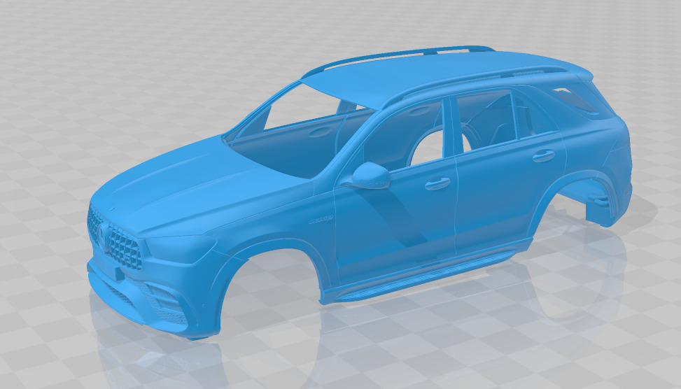 Mercedes Benz GLE63S AMG 2024 - Body Car STL Model 3D print model_1