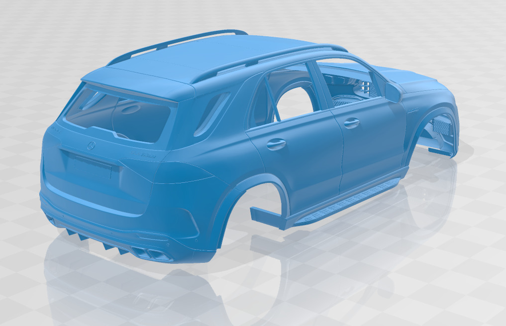 Mercedes Benz GLE63S AMG 2024 - Body Car STL Model 3D print model_5