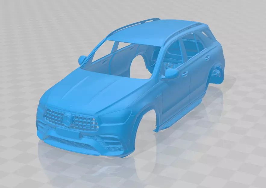 Mercedes Benz GLE63S AMG 2024 - Body Car STL Model 3D print model_0