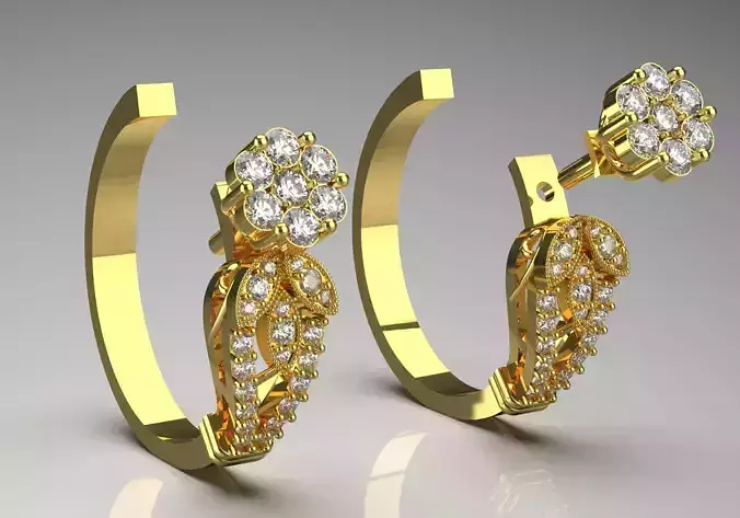 diamond bride earring je0015