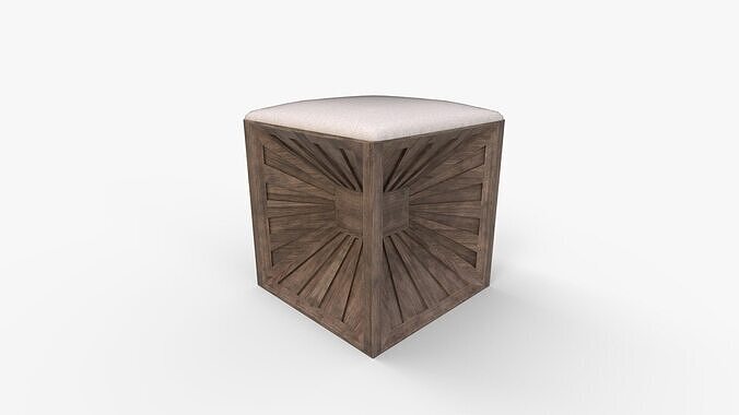Jia Ottoman 3D model 4