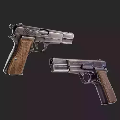 Browning Pistol Texturing In substance painter