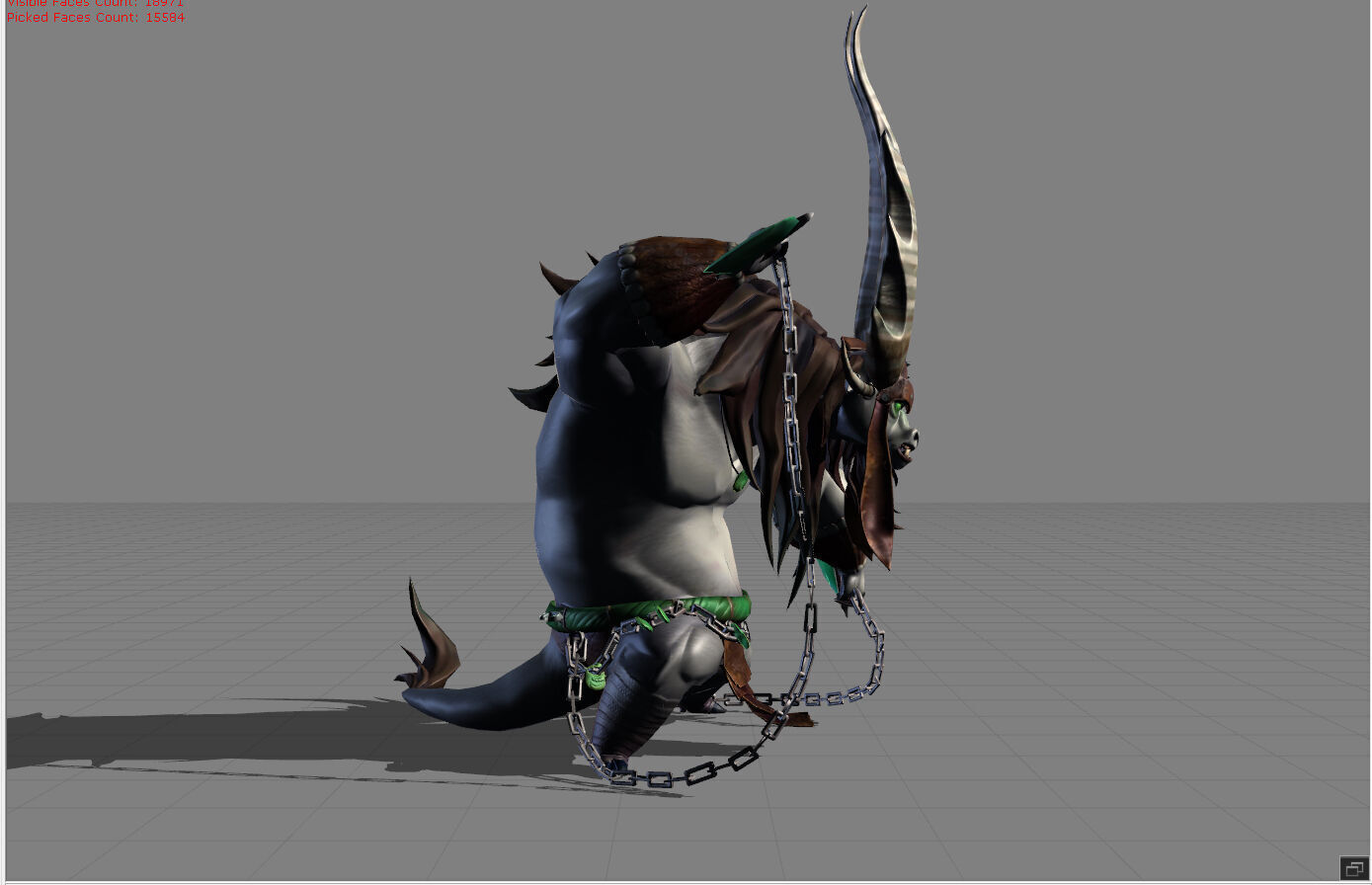 Thamuz General Kai Kungfu Panda Low-poly 3D model_1