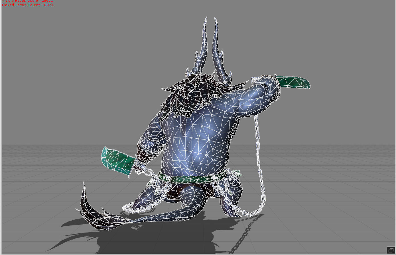 Thamuz General Kai Kungfu Panda Low-poly 3D model_7