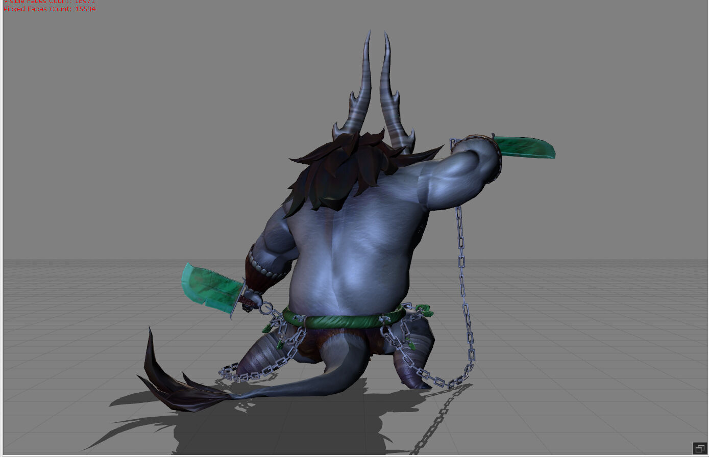 Thamuz General Kai Kungfu Panda Low-poly 3D model_3