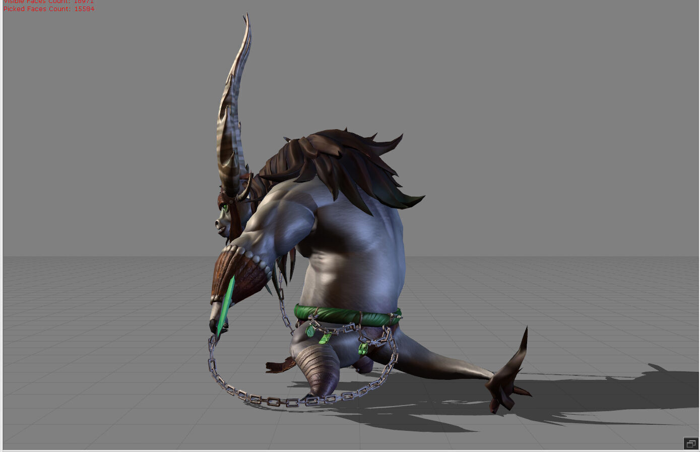 Thamuz General Kai Kungfu Panda Low-poly 3D model_2