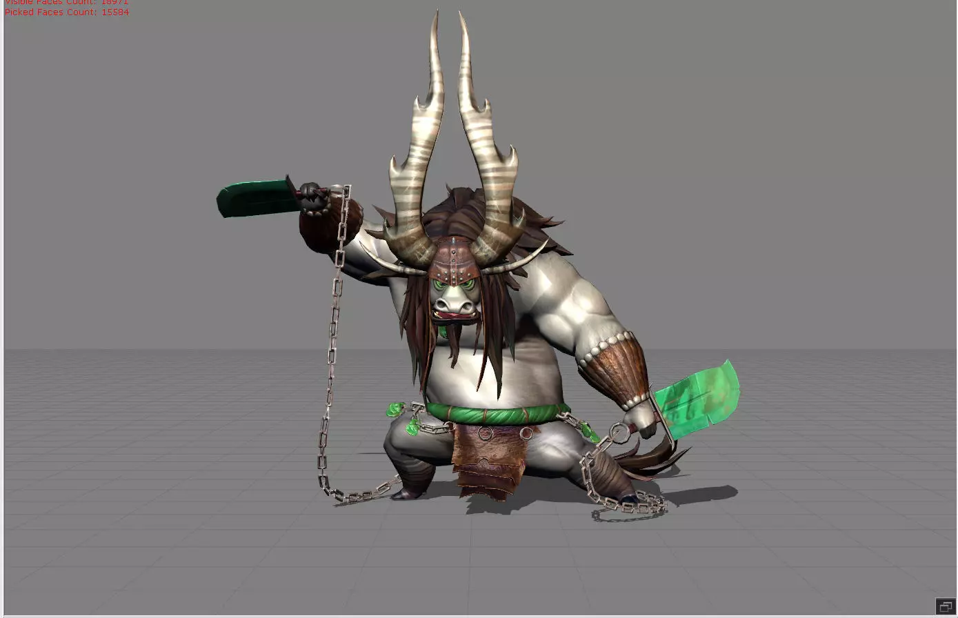 Thamuz General Kai Kungfu Panda Low-poly 3D model_0