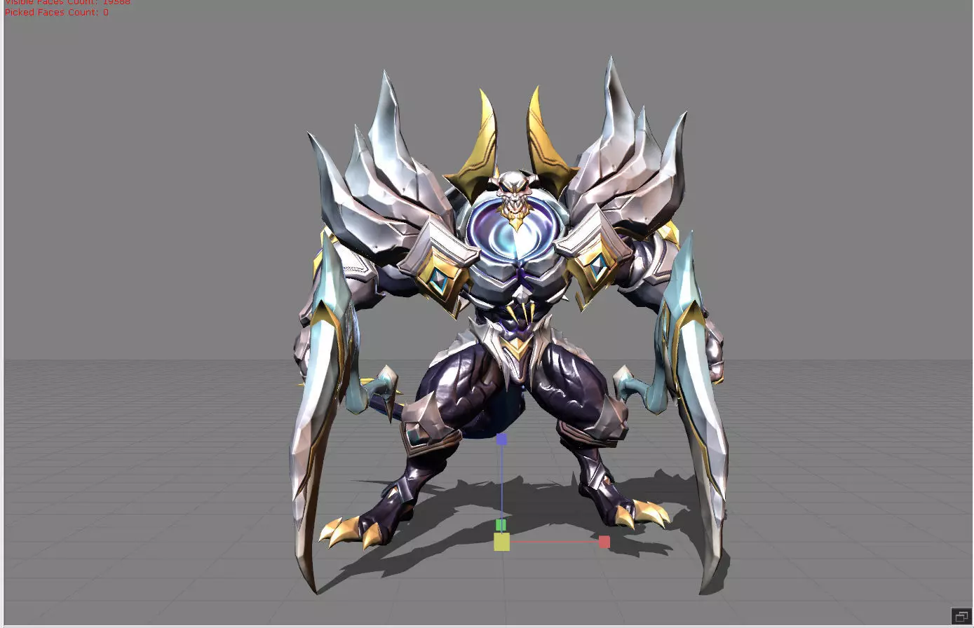 Thamuz Sanctified Flame Low-poly 3D model