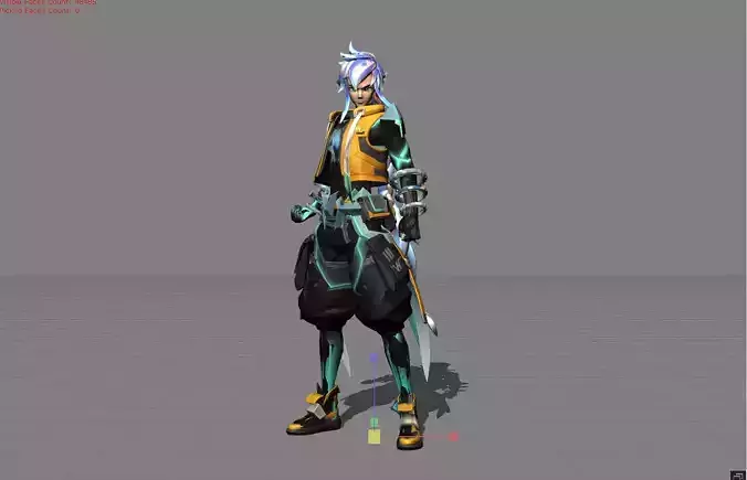 Yin M World Skin Low-poly 3D model