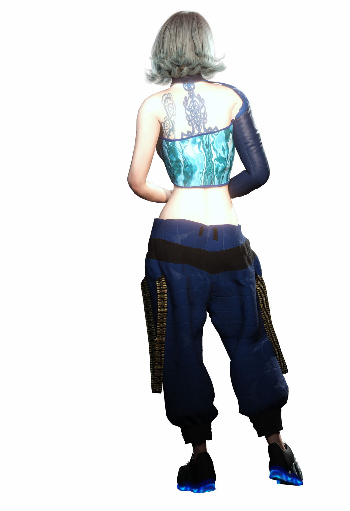 Vera Aether Sci Fi Female Character Stylized Low-poly 3D model_16