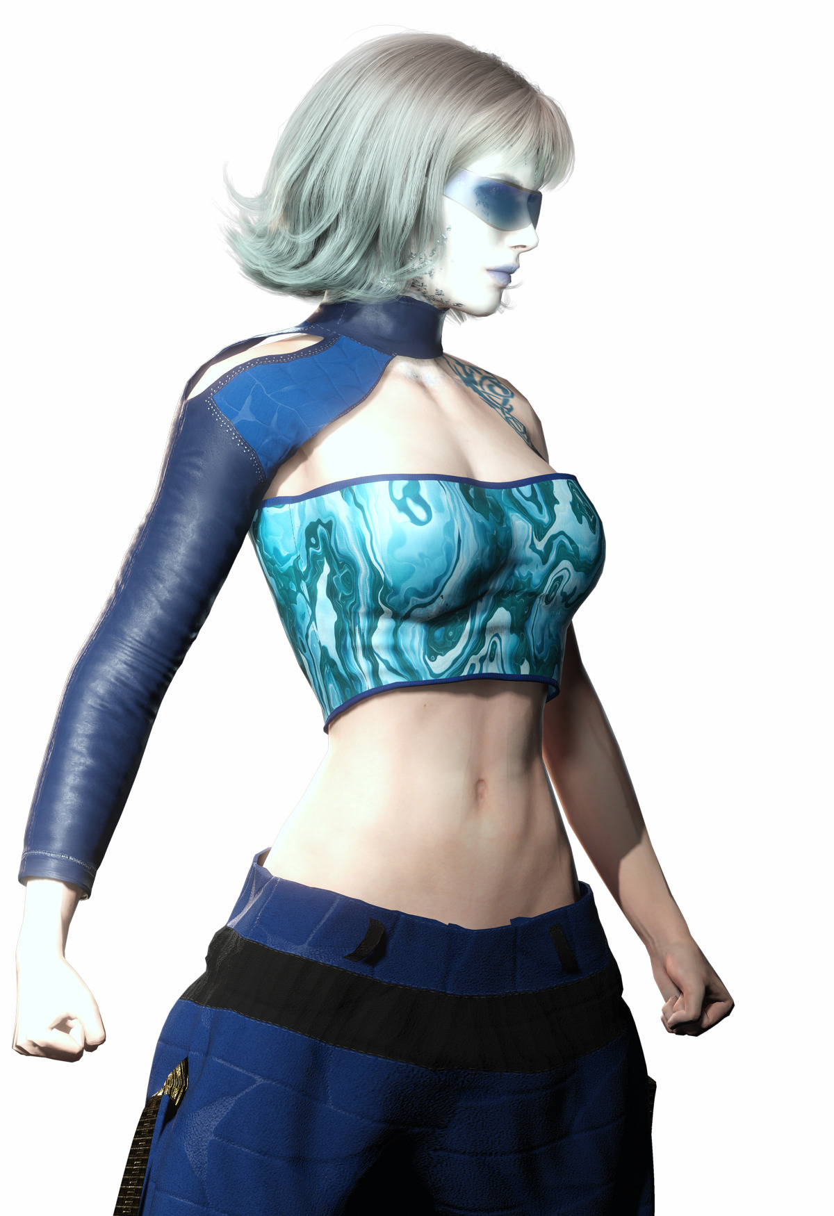 Vera Aether Sci Fi Female Character Stylized Low-poly 3D model_12