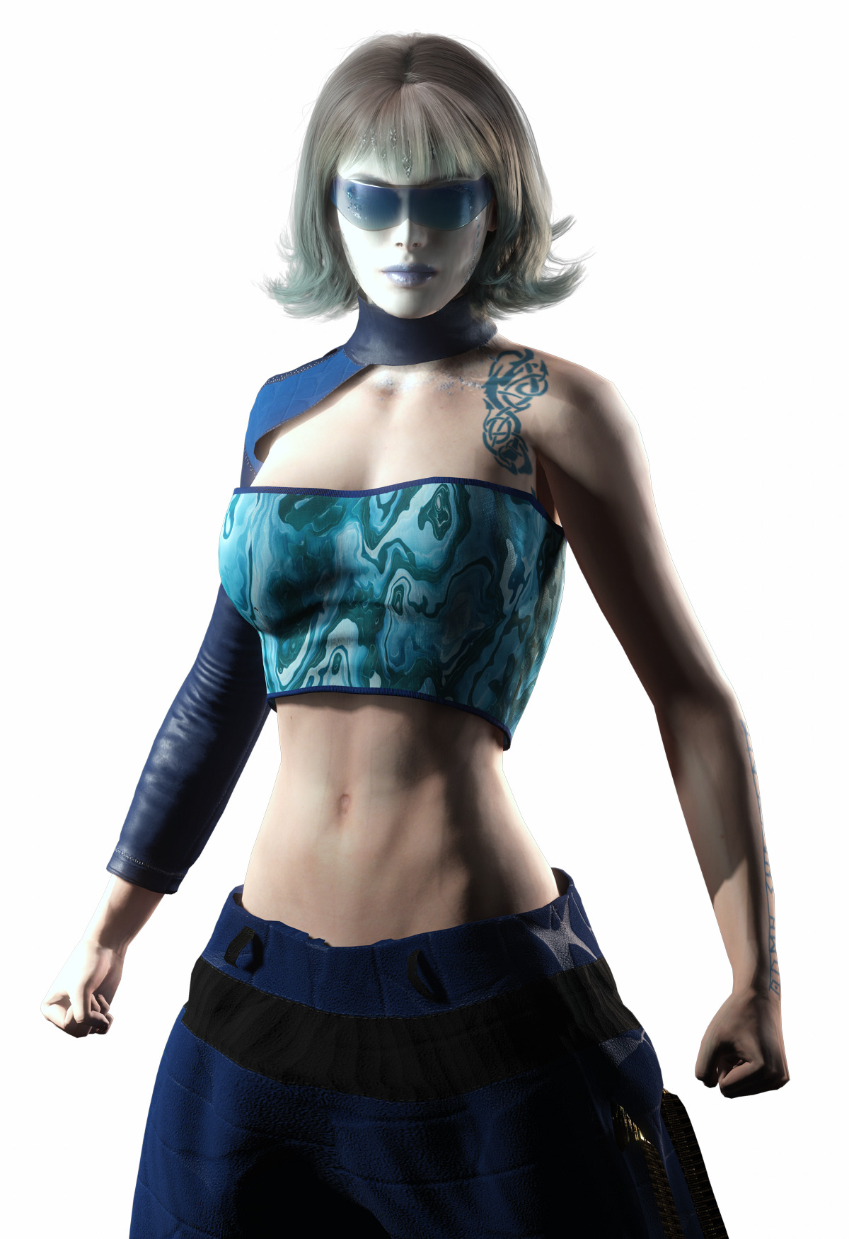 Vera Aether Sci Fi Female Character Stylized Low-poly 3D model_10