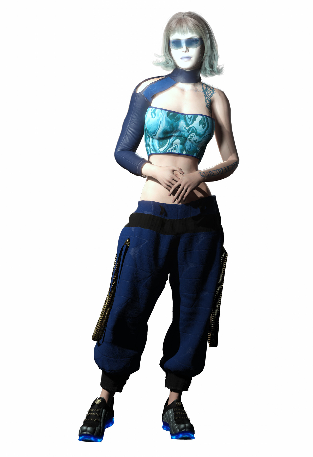 Vera Aether Sci Fi Female Character Stylized Low-poly 3D model_14