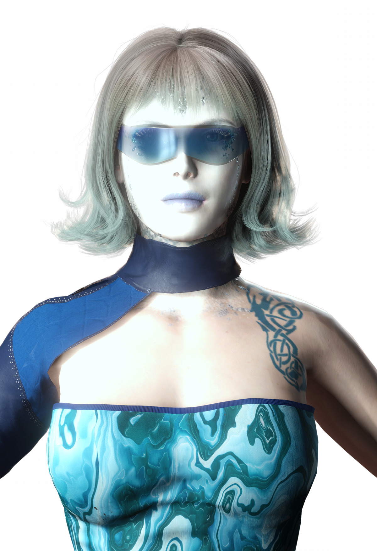 Vera Aether Sci Fi Female Character Stylized Low-poly 3D model_18