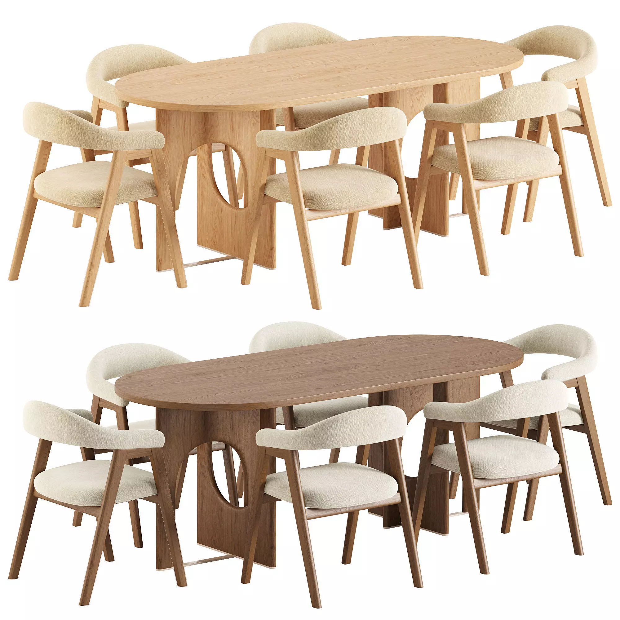 Nik Chair and Apollo Table 3D model_0