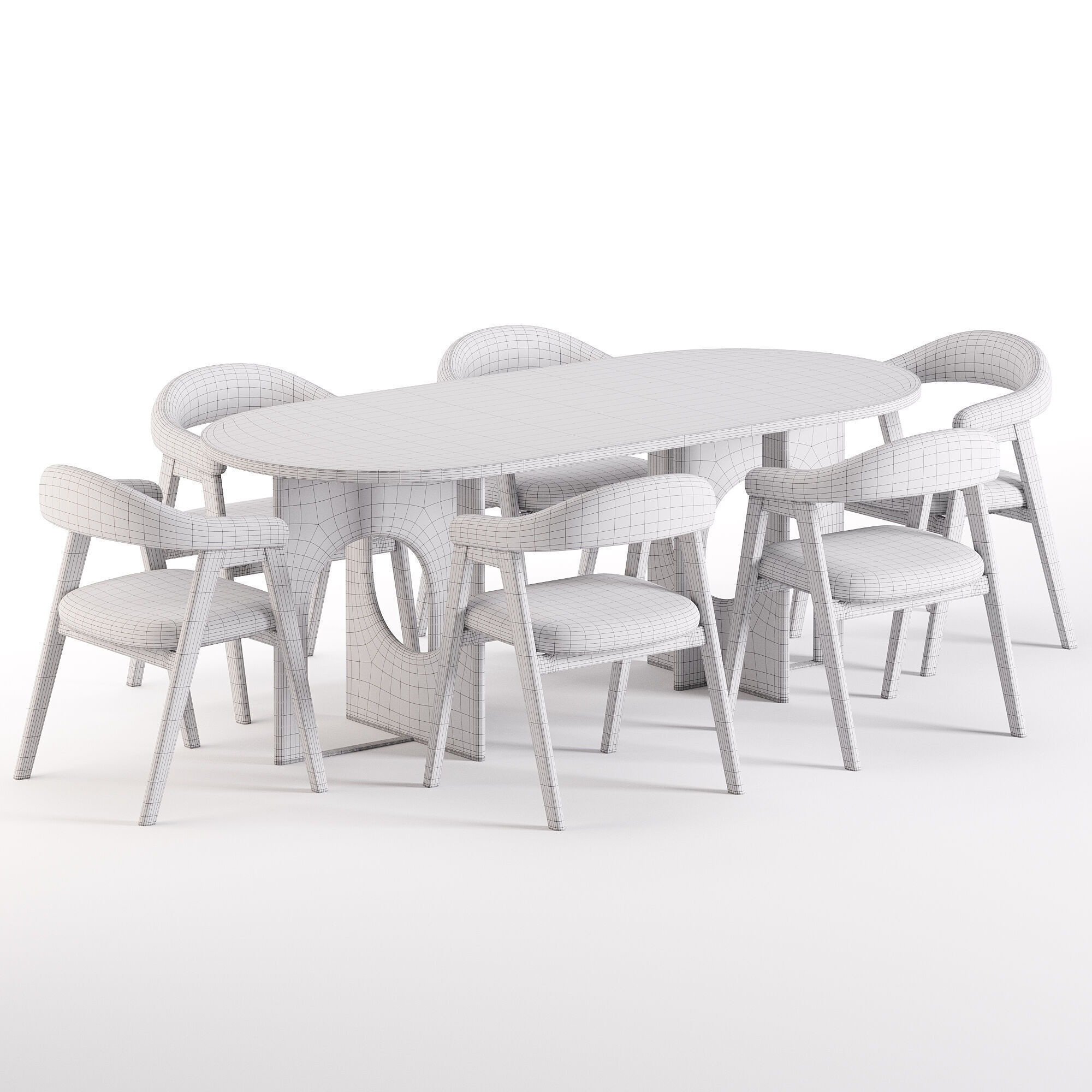 Nik Chair and Apollo Table 3D model_5