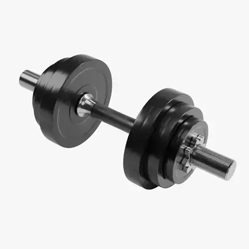 Dumbbell - High poly  Fitness Equipment 3d model Metal Dumbell
