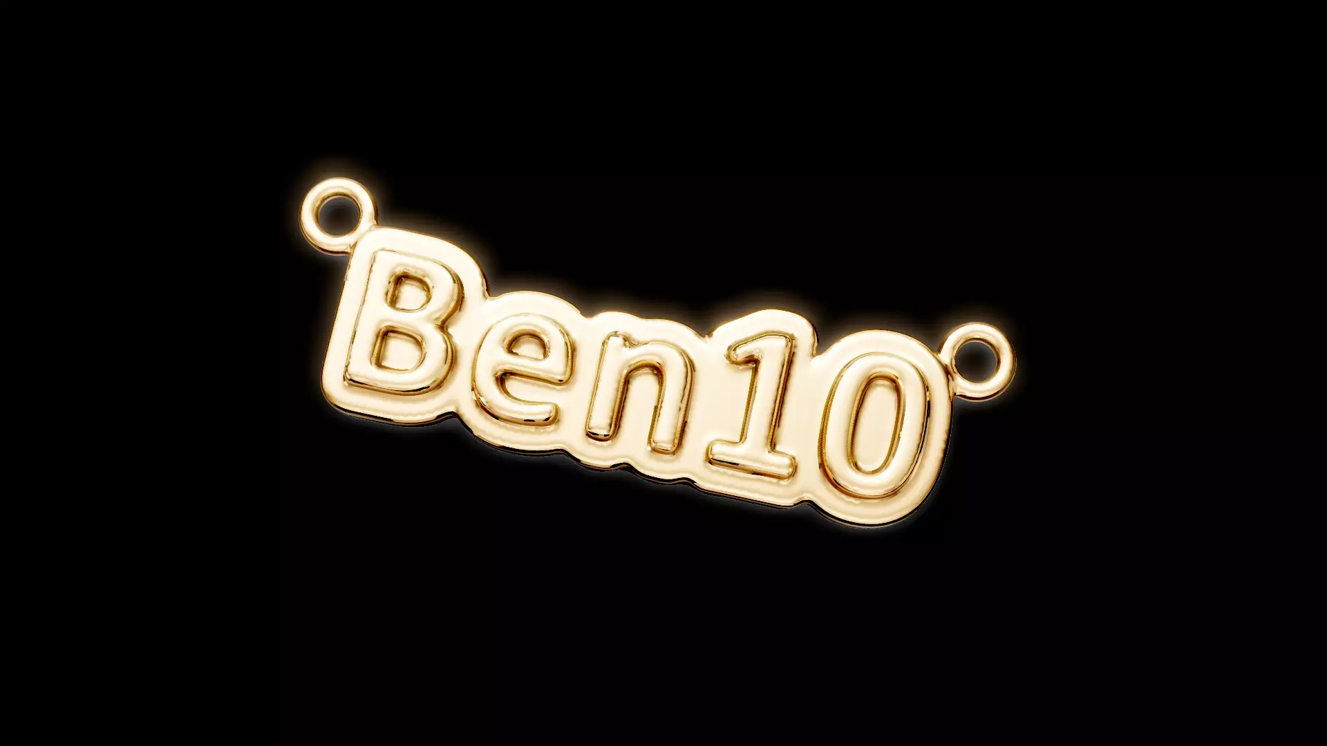 ben 10 name pendant 3D print model