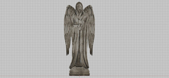 Vizima Castle Stone Angel  - The Witcher 3 Wild Hunt Free low-poly 3D model