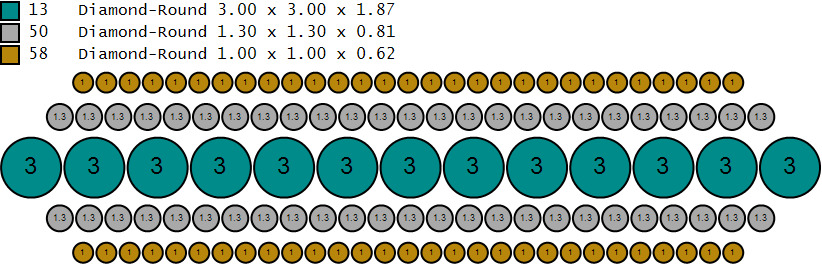 Custom Round Cut Diamond Band - Round Eternity Diamond Ring  3D print model_16