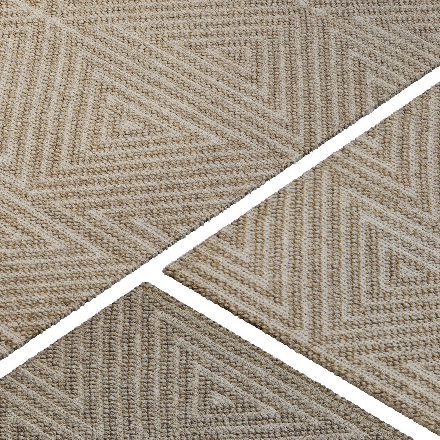 Carpet set 43 - Braided Jute - 4K 3D model_2