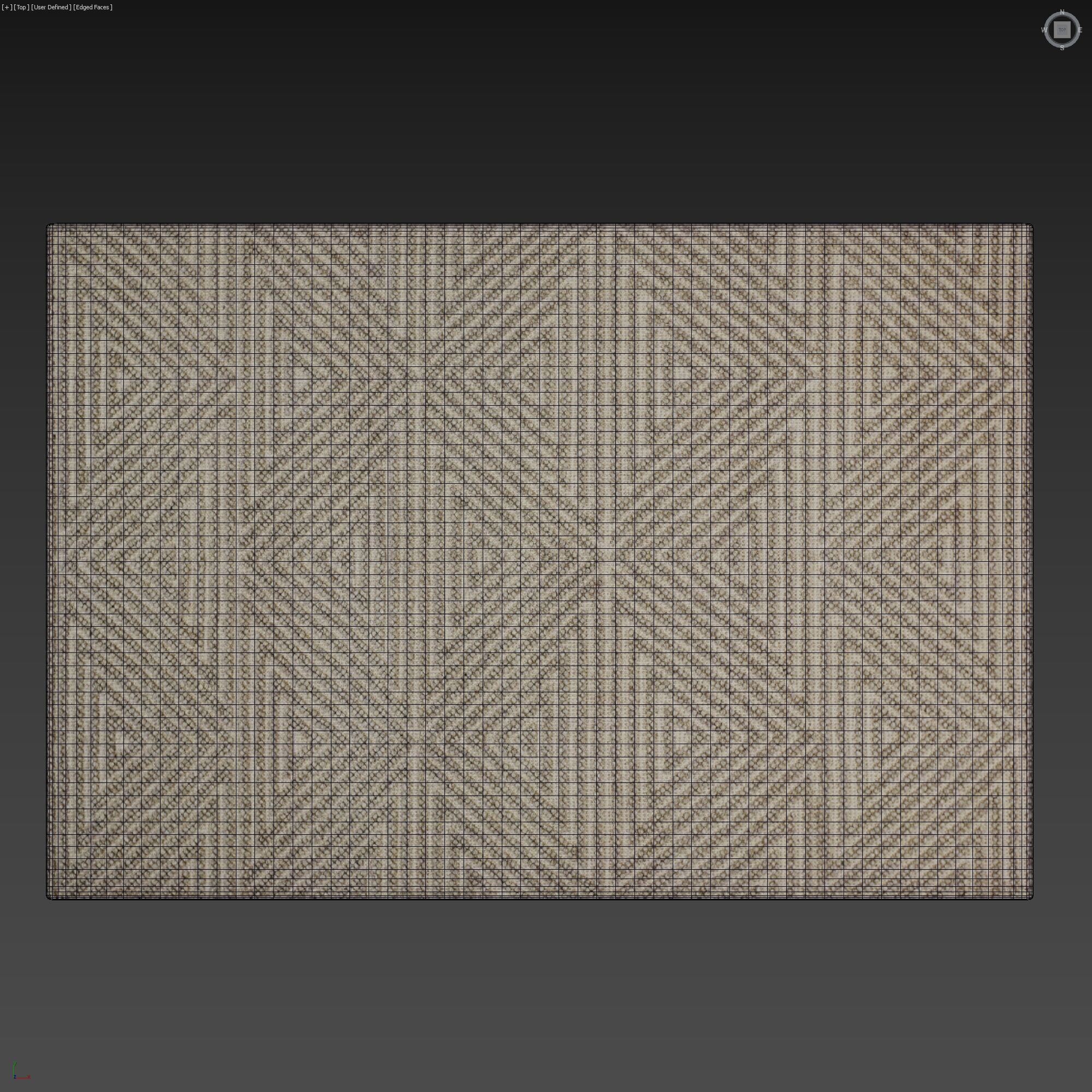 Carpet set 43 - Braided Jute - 4K 3D model_3