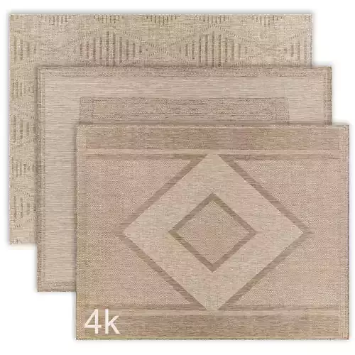 Carpet set 31 - Bundle - 3 Geometrical Jute Rugs