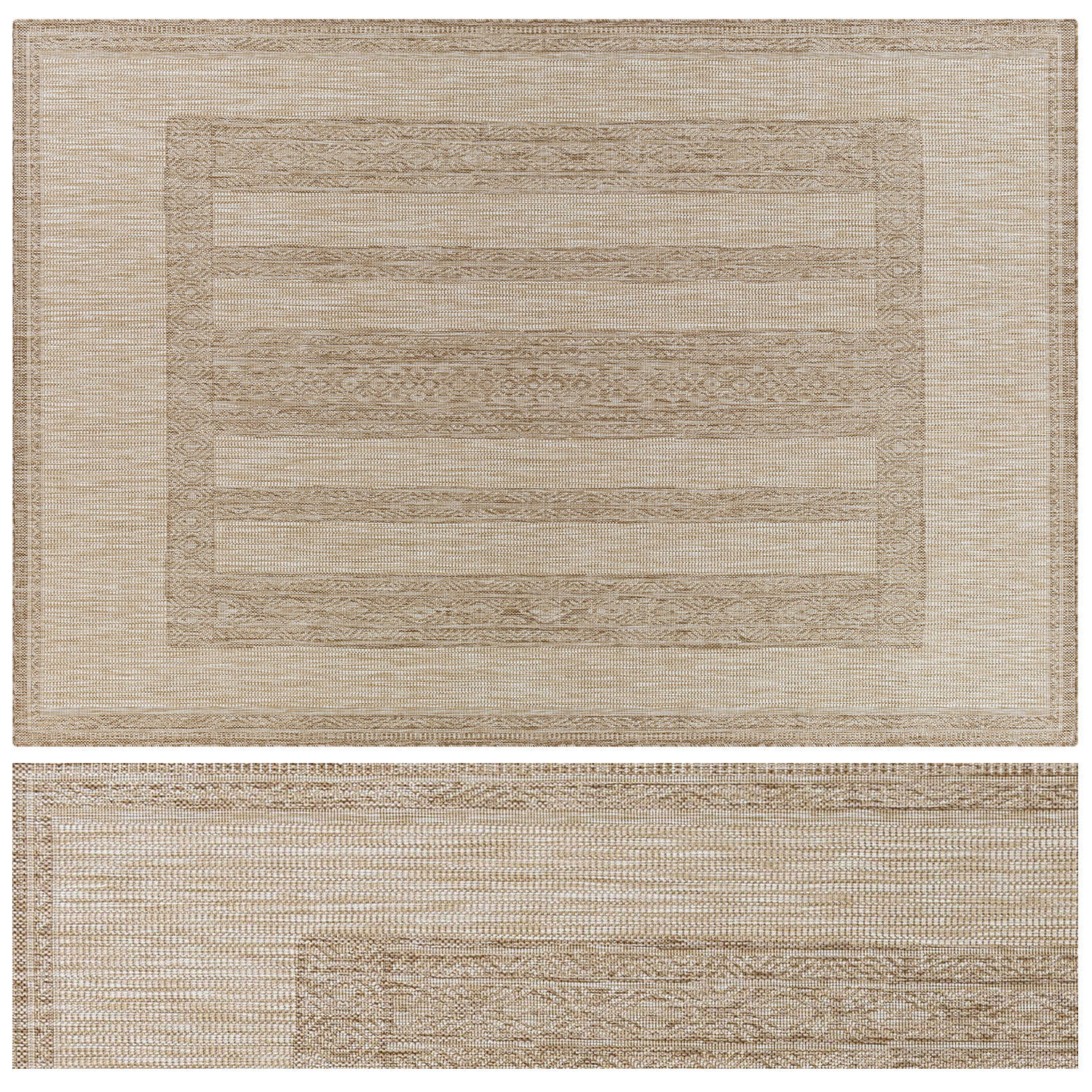 Carpet set 31 - Bundle - 3 Geometrical Jute Rugs 3D model_2