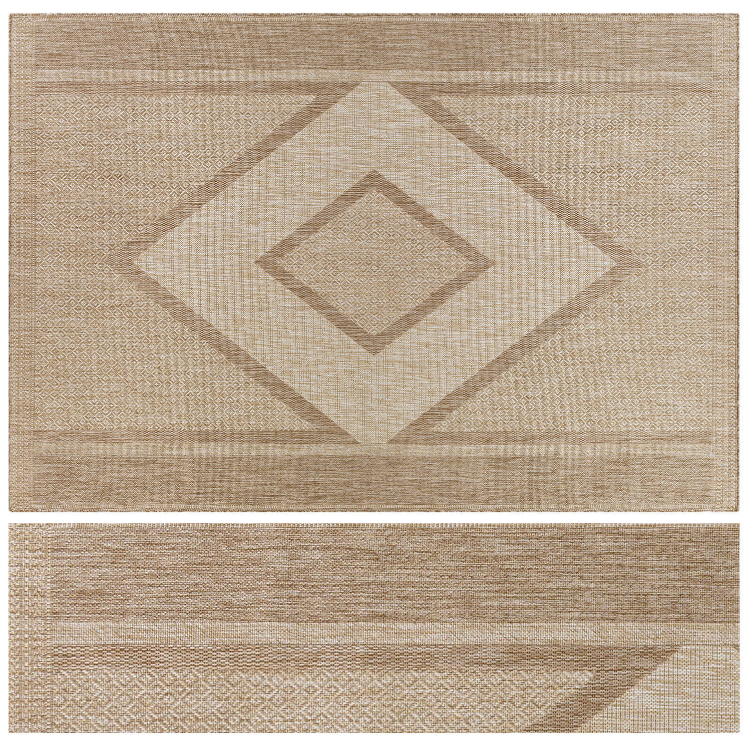 Carpet set 31 - Bundle - 3 Geometrical Jute Rugs 3D model_1