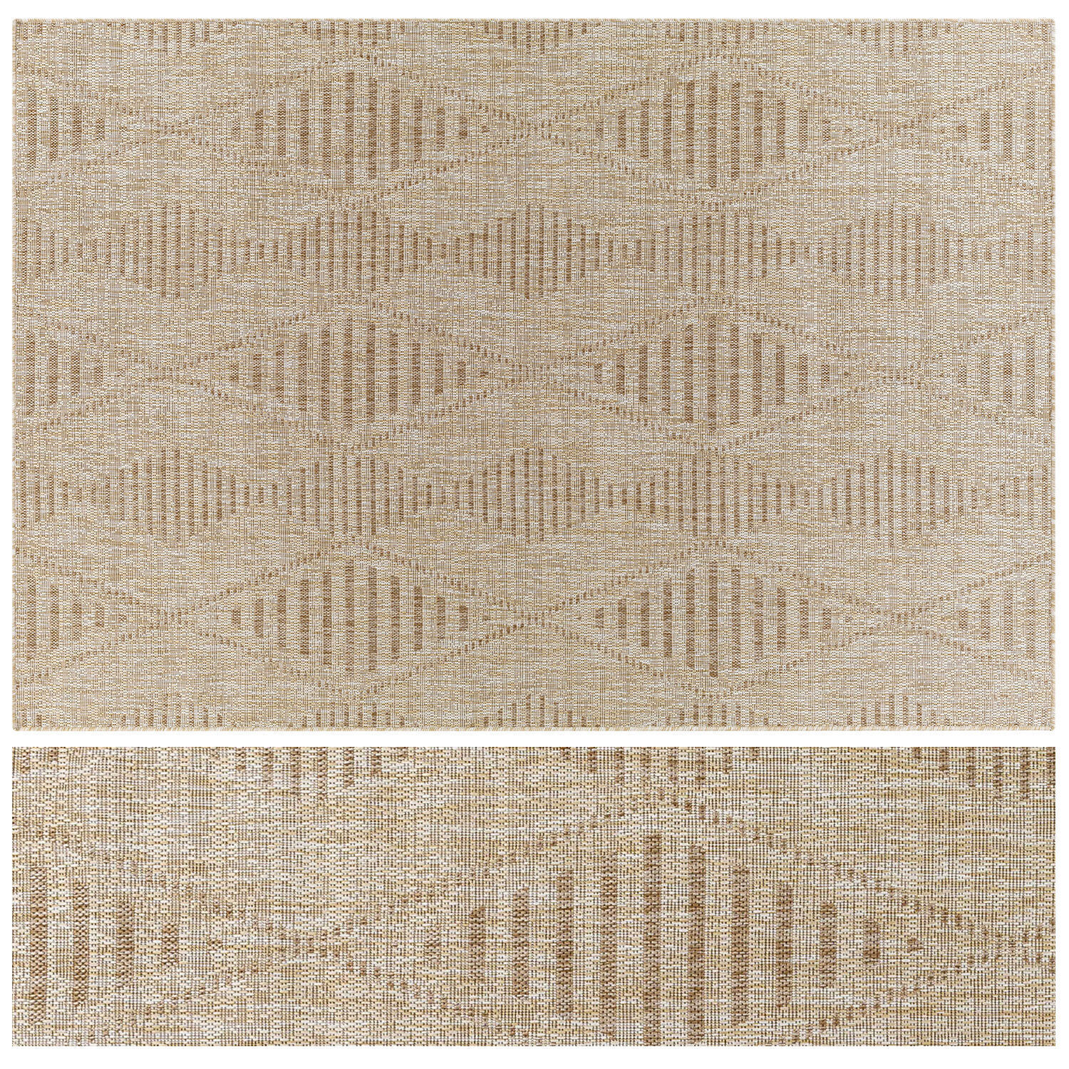 Carpet set 31 - Bundle - 3 Geometrical Jute Rugs 3D model_3