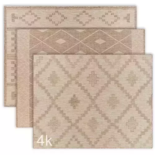 Carpet set 30 - Bundle - 3 Geometrical Jute Rugs