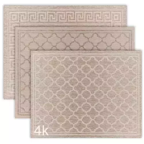 Carpet set 29 - Bundle - 3  Geometrical Jute Rugs